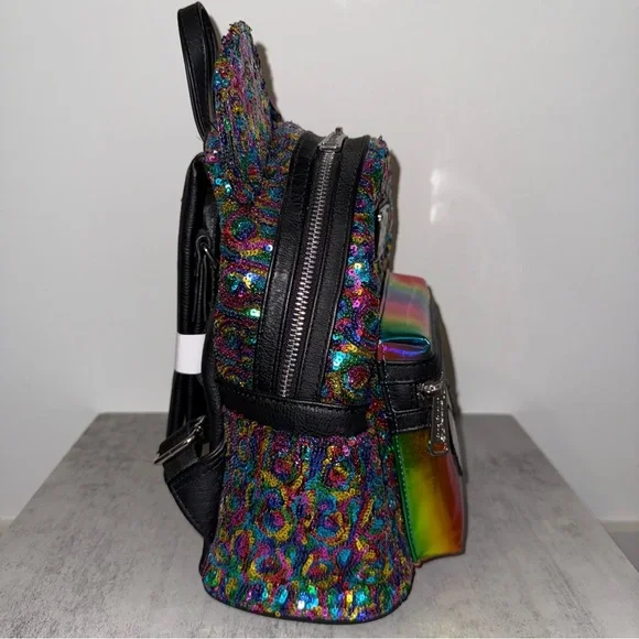 Disney Parks Loungefly Sequin Mickey Mouse Rainbow Set (Wallet LE) - Picture 2 of 11